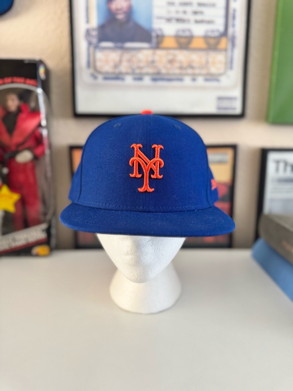 New Era Royal Blue & Orange NY Mets Fitted Cap
